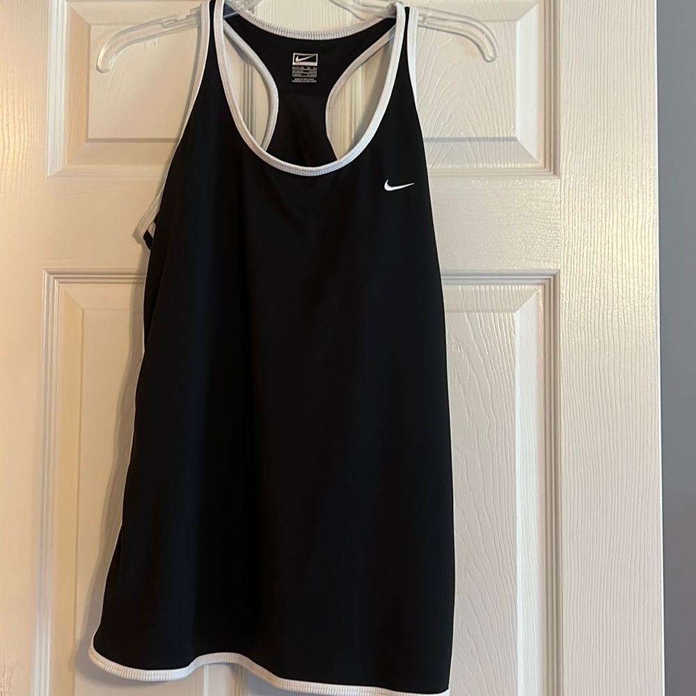 Nike Black & White Performance Tank Top